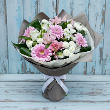 Букет цветов из:  Герберы, Альстромерии и Хризантемы в Сылва