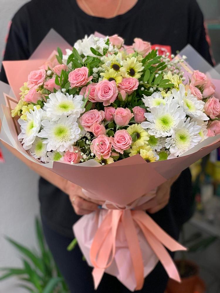 Букет цветов из: Розы и Хризантемы в Сылва