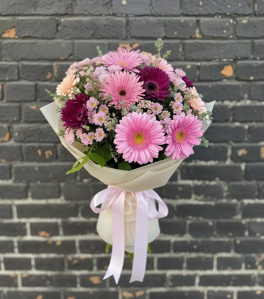Букет цветов из: Герберы и Хризантемы в Сылва