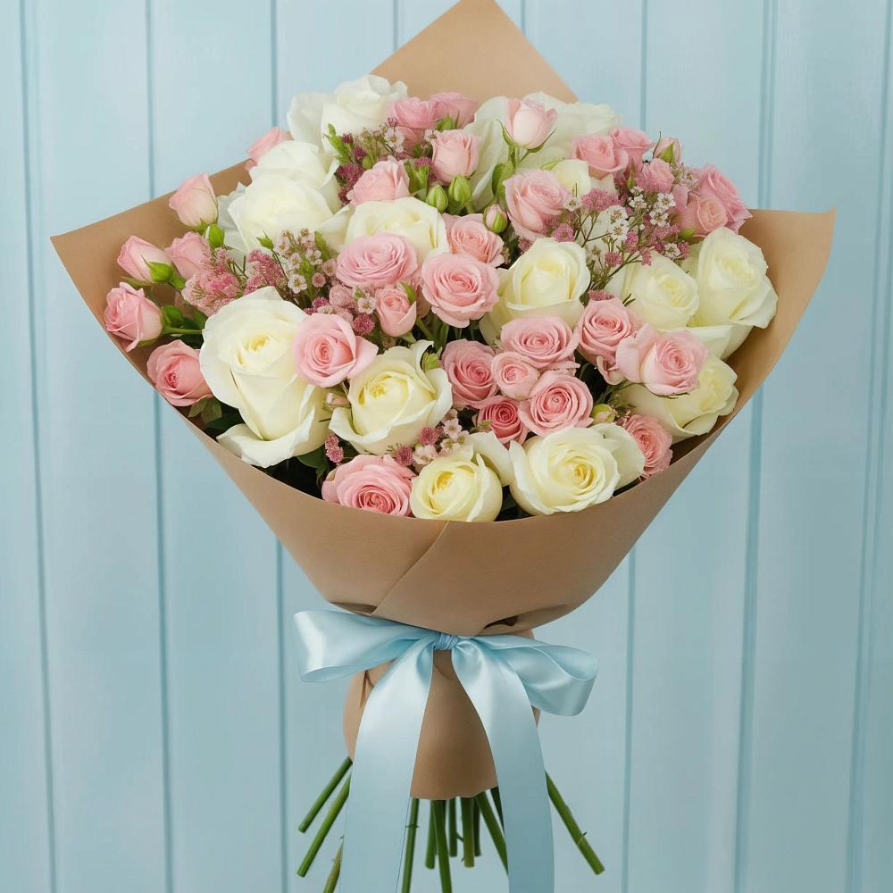 Букет цветов из: Розы в Сылва