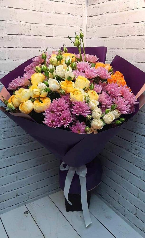 Букет цветов из: Хризантемы и Розы в Сылва