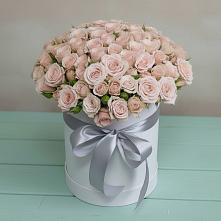 Цветочная композиция из Розы в шляпной коробке в Сылва