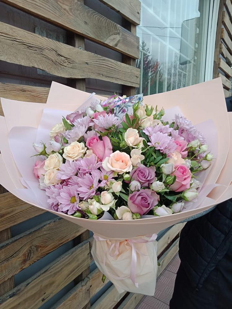 Букет цветов из: Розы и Хризантемы в Сылва