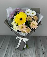 Букет цветов из:  Розы, Герберы и Хризантемы в Сылва