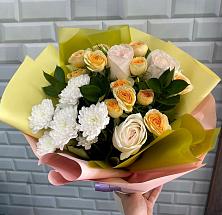 Букет цветов из:  Розы и Хризантемы #REPLACE_PRED# Сылва