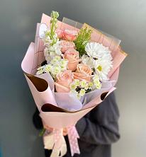 Букет цветов из:  Хризантемы и Розы в Сылва