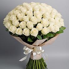 Букет 101 беля роза Белоснежка в Сылва