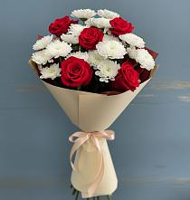 Букет цветов из:  Розы и Хризантемы в Сылва