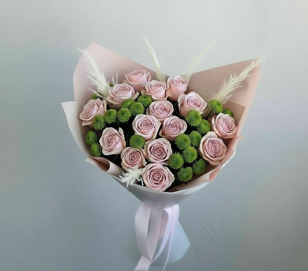 Букет цветов из: Розы и Хризантемы в Сылва