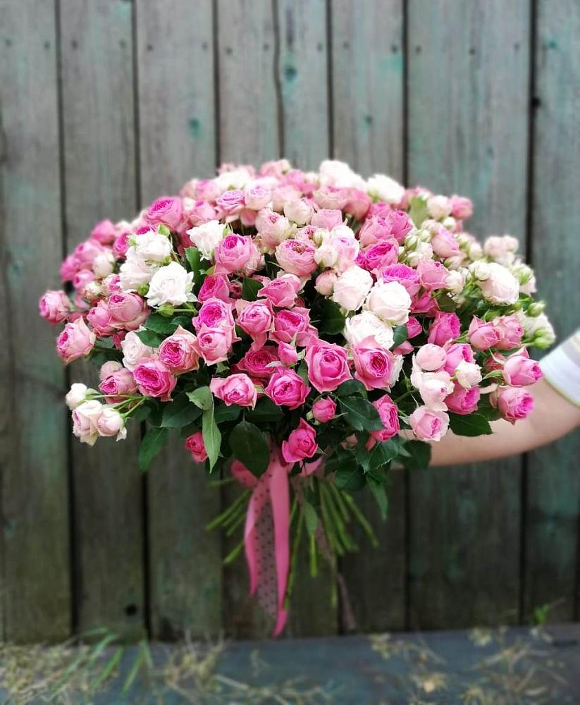 Букет Розовые кустовые розы Натали и Лав Лидия в Сылва