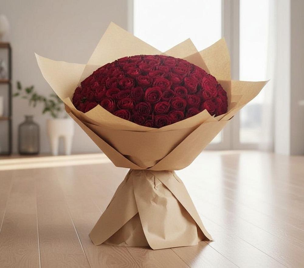 Букет 101 Красная роза в Сылва