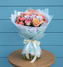 Букет цветов из:  Хризантемы и Розы в Сылва