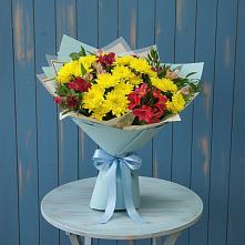 Букет цветов из:  Альстромерии и Хризантемы в Сылва